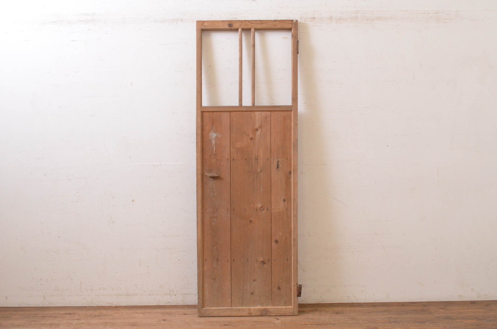 アンティーク建具　どこか懐かしい雰囲気を感じる扉1枚(木製扉、ドア)(R-072534)