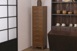 中古　横浜クラシック家具　ノックオンウッド(knockonwood)　Hand Made　上品なデザインが美しいサイドチェスト(サイドボード、引き出し、リビングボード)(R-058702)
