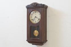 ジャンク品　ヴィンテージ雑貨　Westclox　ウェストクロックス・スコットランド　テンプ式　置き時計(ぜんまい時計、ビンテージ)(R-044744)