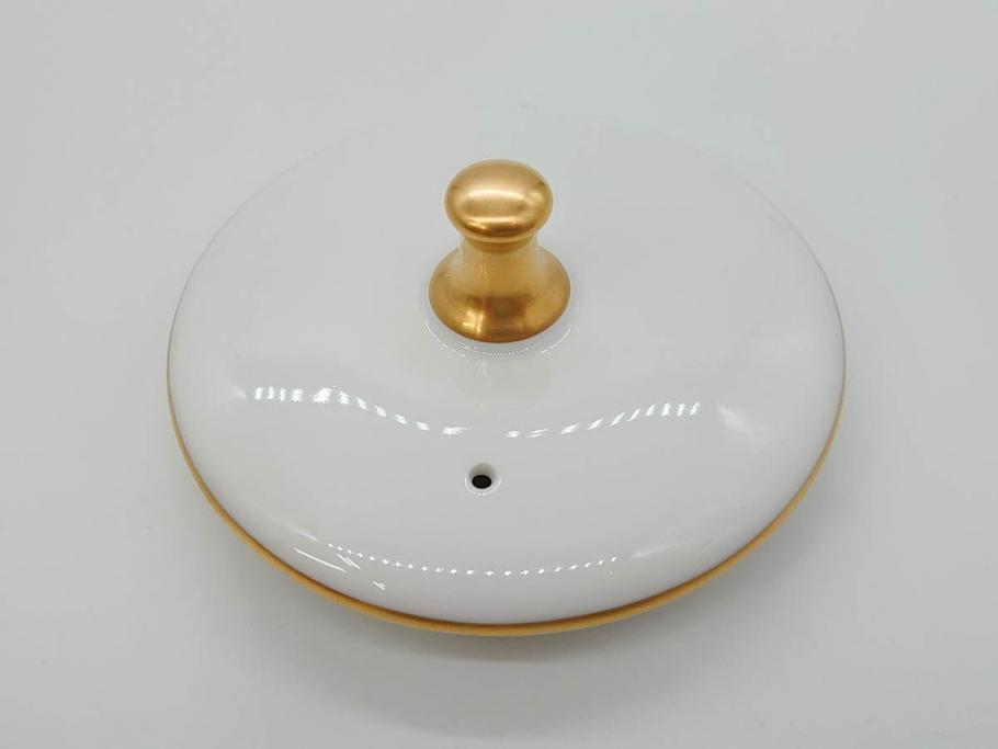 オールド大倉　大倉陶園(OKURA、OAC)　ゴールドライン　シンプルなデザインながらも気品漂うティーポット(洋食器)(R-074108)