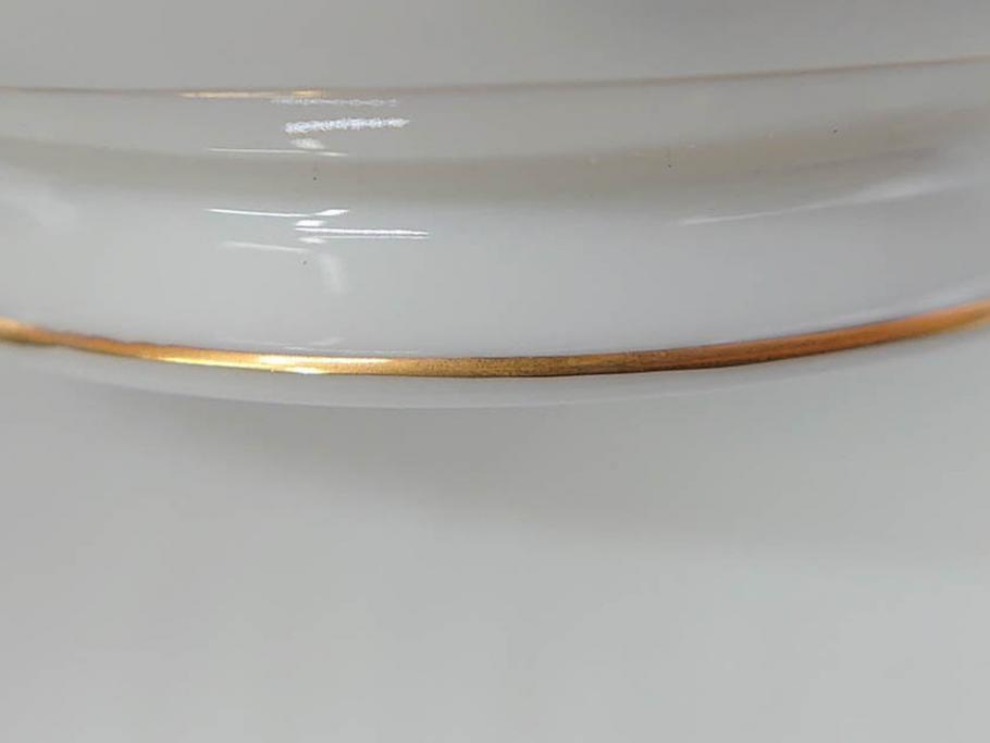 オールドノリタケ　NORITAKE　金彩　繊細なデザインがエレガントな雰囲気を醸し出すスープカップ&ソーサー3客セット(花、フラワー、C&S、洋食器)(R-074117)