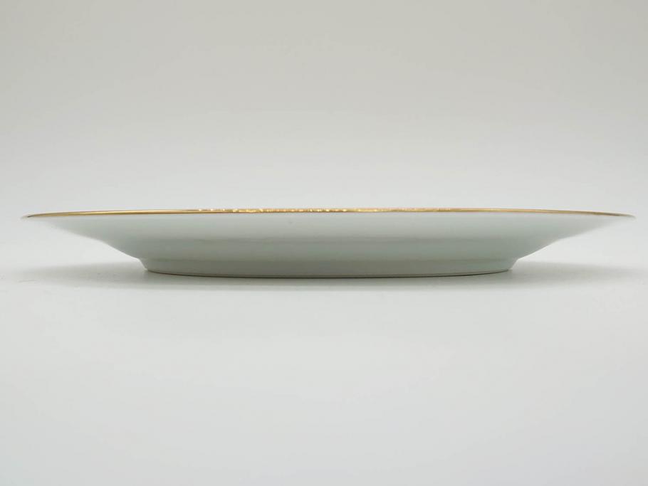 オールドノリタケ　NORITAKE　金彩　ゴールドのデザインが高級感を高めるプレート6枚セット(花、フラワー、皿、洋食器)(R-074125)