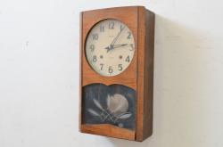 和製アンティーク　SEIKO(セイコー)　21DAY　レトロな雰囲気を高めてくれる掛け時計(柱時計、古時計、振り子時計)(R-072253)