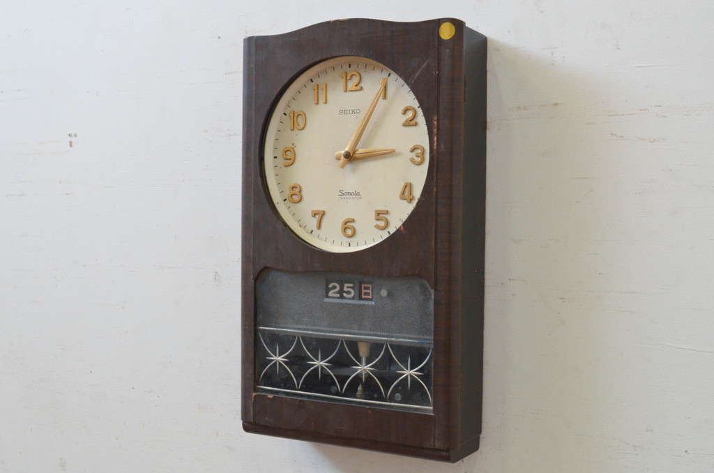 和製アンティーク SEIKO Sonola(セイコー・ソノーラ) 昭和レトロ  昔懐かしい雰囲気の掛け時計(柱時計、古時計、振り子時計、トランジスタ時計)(R-072156) | ラフジュ工房
