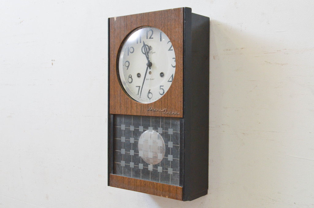愛知時計電機 古時計 アンティーク時計 柱時計 アンティーク 振り子