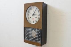和製アンティーク　RHYTHM(リズム時計工業)　30DAY　レトロな雰囲気が魅力の掛け時計(振り子時計、柱時計)(R-072257)