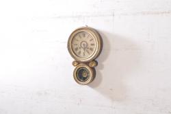 中古　美品　高級品　イタリア　FARBEL　Imperial(インペリアル)　六本木アピス取り扱い　真鍮製　ゼンマイ式置時計(置き時計、ディスプレイ)(R-060556)