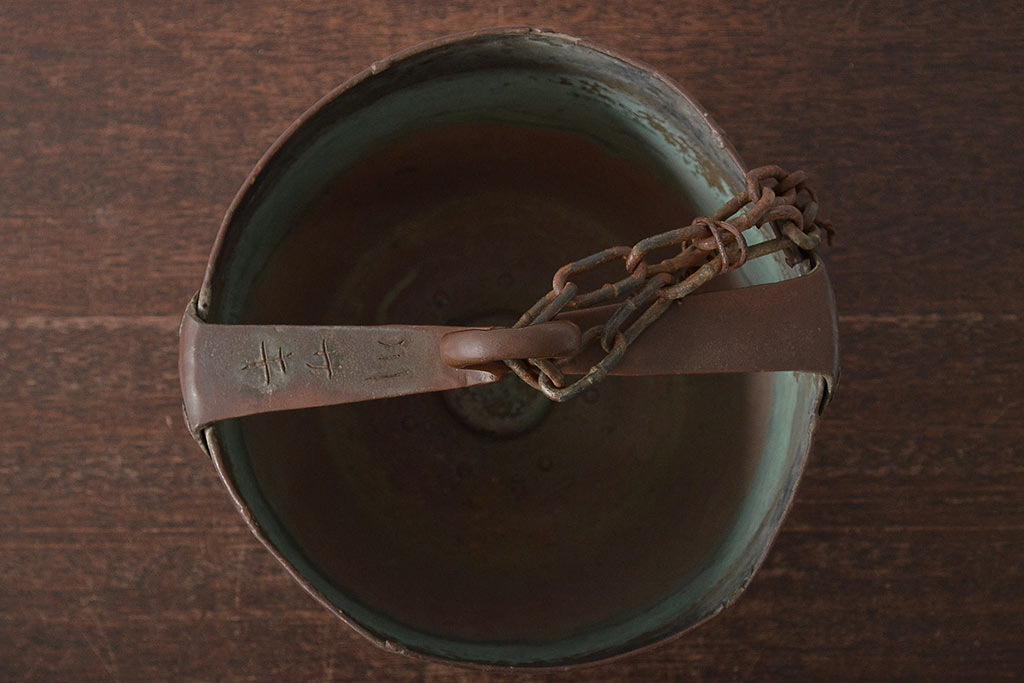 大正〜昭和初期　銅製　つるべ　時代物　古民具(R-045273)
