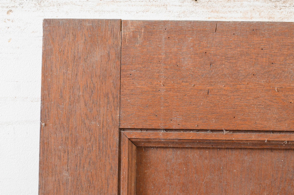 アンティーク建具　ラワン材　レトロな佇まいが魅力的なドア1枚(木製扉)(R-072542)