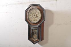 和製アンティーク　精工舎(SEIKOSHA、セイコー)　TRADE(S)MARK　大正ロマン溢れる佇まいが魅力の掛け時計(柱時計、古時計、振り子時計)(R-072433)