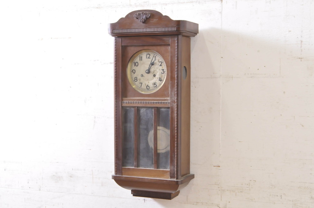 和製アンティーク レトロモダンな雰囲気溢れる掛け時計(柱時計、古時計、振り子時計)(R-072179) | ラフジュ工房