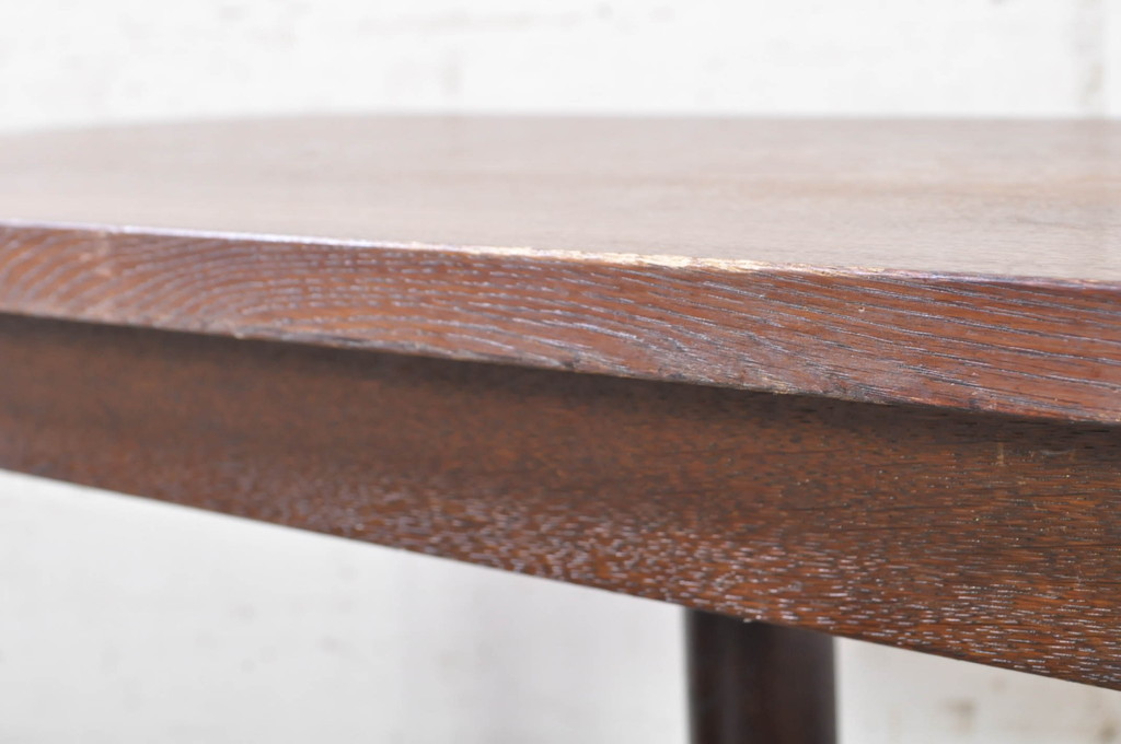 和製ビンテージ　希少デザイン　松本民芸家具　3本脚デザインがユニークなサイドテーブル(コンソールテーブル、デスク、ヴィンテージ)(R-072871)