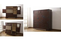 ヴィンテージ家具　北欧ビンテージ　G-PLAN(ジープラン)　BB(Black&Brass)シリーズ　希少!ユニセックスなデザインが魅力のドレッシングテーブル(姿見、ドレッサー、化粧台)(R-043482)