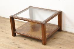 アンティーク家具　イギリスアンティーク　ウォールナット材　小物収納にもなるクラシカルな佇まいが魅力のゲームテーブル(サイドテーブル、花台)(R-049750)