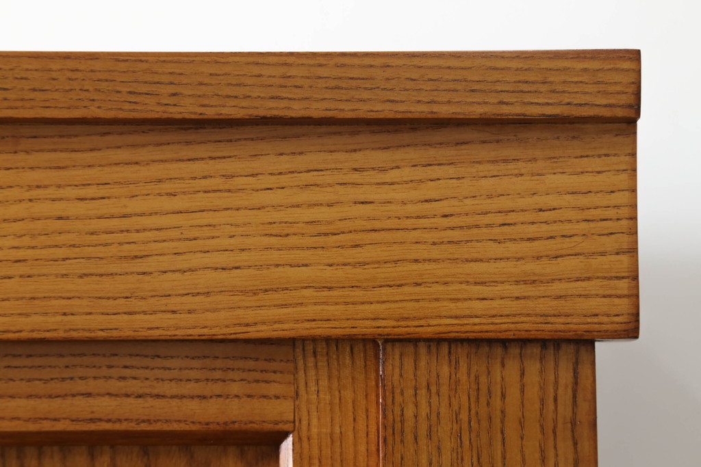 中古　美品　美しい木目と品のある佇まいが魅力の水屋箪笥サイドボード(引き出し、収納棚、戸棚、食器棚)(R-074144)