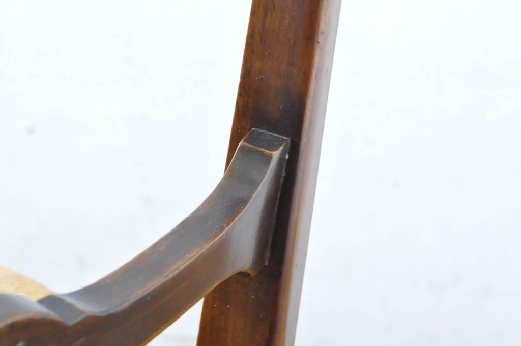 イギリスアンティーク　高級品!!　美しい象嵌入りの優美なデザインが魅力!!上質なダイニングチェア2脚セット(バルーンバックチェア、椅子、イス、英国、店舗什器)(R-065632)