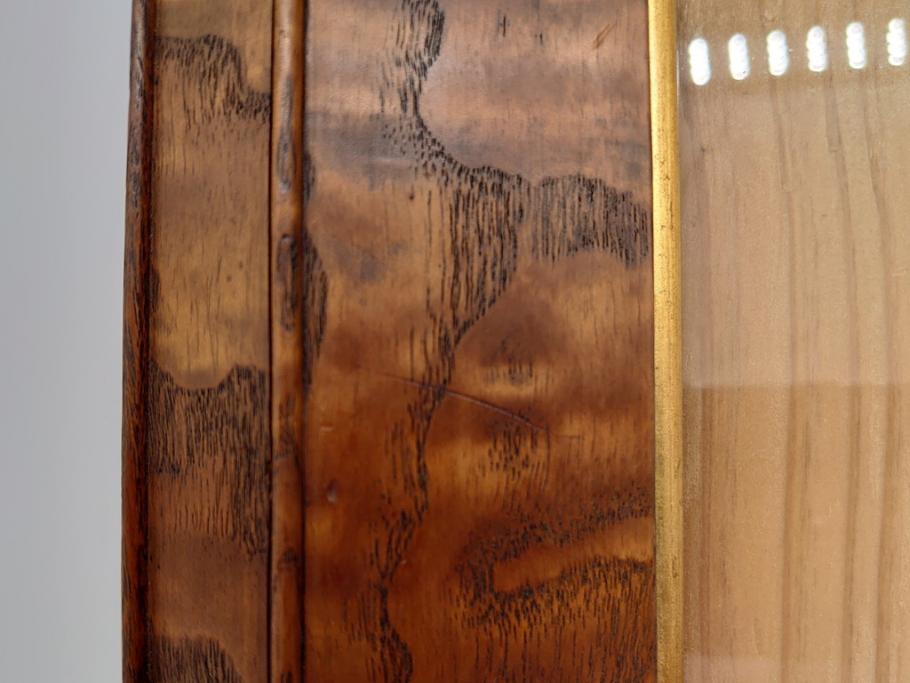 和製アンティーク　タモ()材の木目を活かしたアンティークフレーム(額縁)(R-060749)