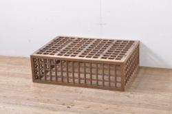 アジアンアンティーク　チーク材　繊細で華やかな象嵌入りのローテーブル(センターテーブル、リビングテーブル)(R-072055)