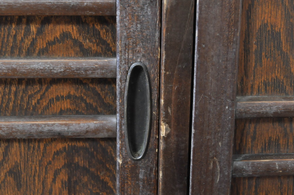 和製アンティーク　昔懐かしい雰囲気漂う引き出し付き下駄箱(シューズボックス、収納棚、戸棚、靴箱、玄関収納)(R-071441)