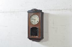 和製アンティーク　Meiji(明治時計社)　昭和レトロな雰囲気溢れる掛け時計(柱時計、古時計、振り子時計)(R-072427)