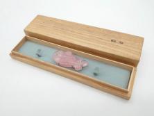 アンティーク雑貨　大正期　乳白ピンク被せ切子ガラス鉢(氷コップ、和ガラス)(R-040832)