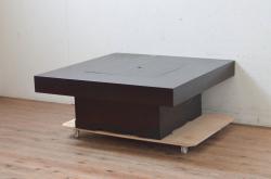 フランスアンティーク　ペイント仕上げ限定　天板グレインサックリメイク　フレンチスタイルの空間演出にぴったりの平机(テーブル、デスク)(R-060312)