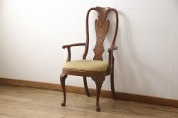 アンティーク家具　昭和中期　古材使用　シンプルなデザインが使いやすい鉄脚ベンチ(板座チェア、椅子)(1)