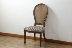 中古　美品　DREXEL HERITAGE(ドレクセルヘリテイジ)　Cameo Classics(キャメオクラシックス)　格調高い雰囲気が魅力のマホガニー製ダイニングチェア(椅子、イス)(定価約31万円)(R-074637)