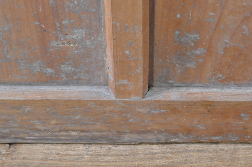 アンティーク建具　大正ロマン　レトロな空間づくりにオススメのドア1枚(ガラス戸、木製扉)(R-073449)