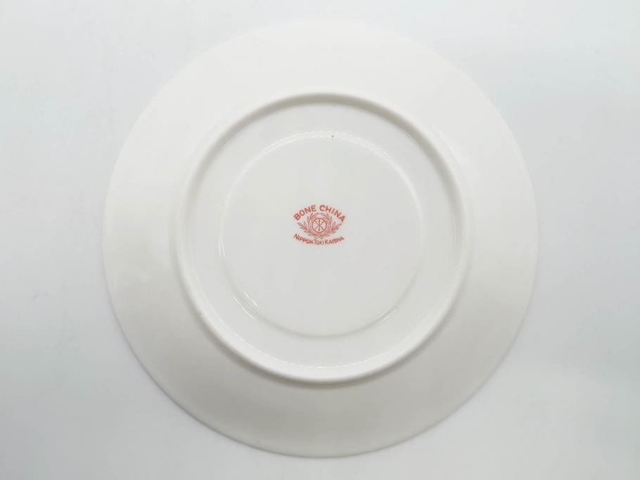 オールドノリタケ　NORITAKE　薔薇文様のデザインが上品な印象を与えるティーセット(バラ、ティーカップ&ソーサー6客、ティーポット、シュガーポット、ミルクポット、クリーマー、C&S、洋食器)(R-074867)