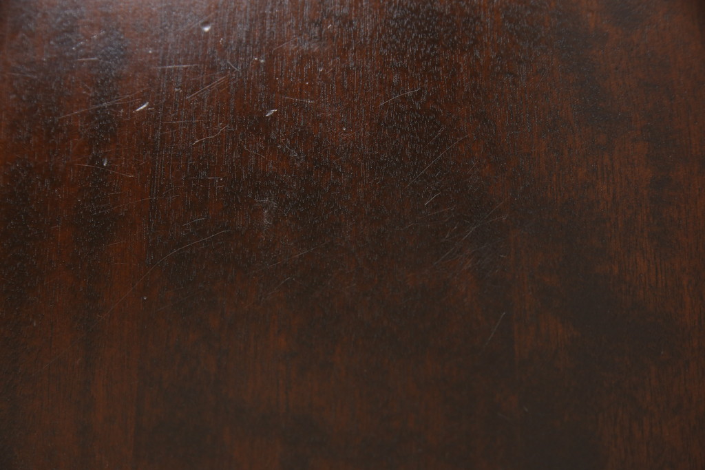 和製ビンテージ　北海道民芸家具　希少な絶版品　深みのある色合いでシックな雰囲気漂う脇机(文机、座机、ローテーブル、引き出し、サイドテーブル、サイドチェスト、ヴィンテージ)(R-064483)