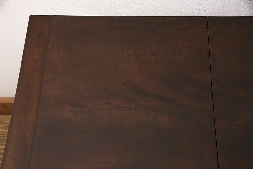 【加工実例】松本民芸家具の折り畳み天板付き脇机の幅をリサイズ!天板をカットしてコンパクトに生まれ変わりました。(片袖机、ワークデスク)