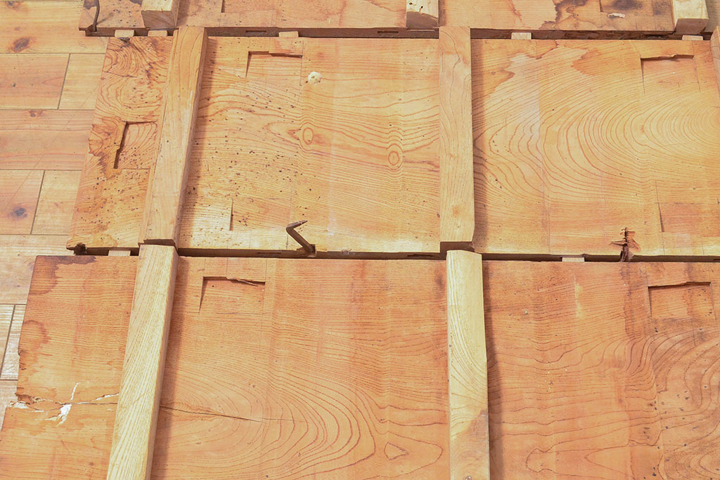 和製アンティーク　明治期　古材　DIYにおすすめ!床材として使われていた総ケヤキ材14枚セット(総欅材、総けやき材、材料、木材、板)(R-053256)