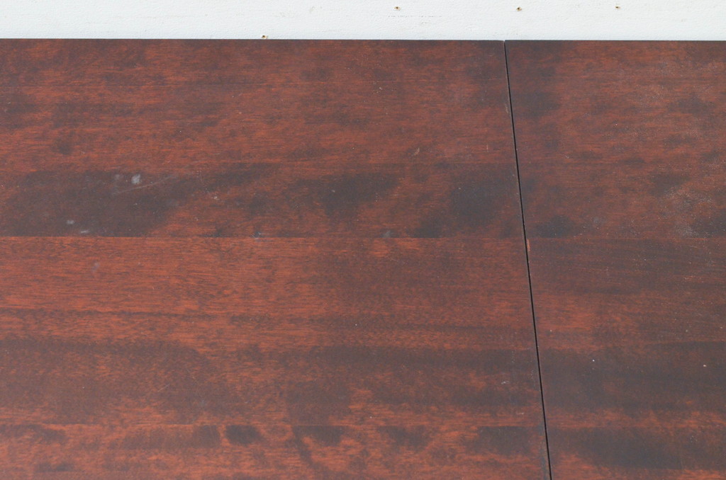 和製ビンテージ　希少モデル　北海道民芸家具　折り畳み天板が魅力の片袖机(デスク、作業台、ワークデスク、サイドキャビネット、ヴィンテージ)(R-073702)