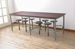 イギリスアンティーク　オーク材　ツイストレッグが特徴的なドローリーフテーブル(ダイニングテーブル、エクステンションテーブル、4人掛け、6人掛け、食卓、英国)(R-069076)