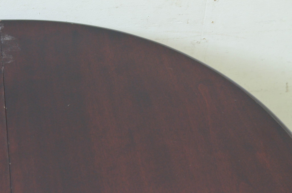 中古　美品　松本民芸家具　M型　洗練されたデザインが魅力的な楕円バタフライ卓(I)(エクステンションテーブル、バタフライテーブル、食卓、ダイニングテーブル、2人掛け、4人掛け)(定価約35万円)(R-073714)