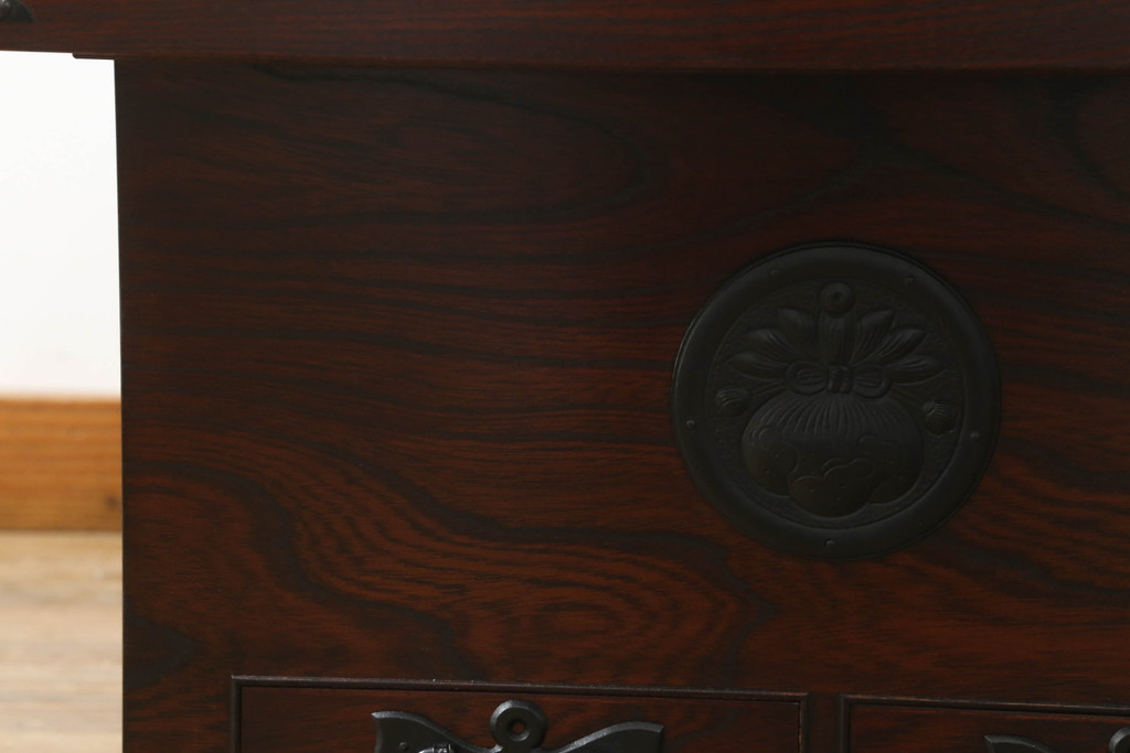 中古　岩谷堂箪笥　和のお部屋づくりにおすすめな火鉢(木製火鉢、囲炉裏テーブル、ローテーブル、座卓)(R-074931)