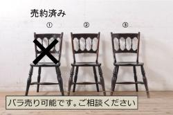 ビンテージ家具　ヨーロッパヴィンテージ　クラシカルなデザインが目を惹くロココ調アームチェア(サロンチェア、椅子)(1)