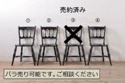 中古　CONDE HOUSE(カンディハウス)　リキウィンザーサイドチェア(ダイニングチェア、アームレスチェア、椅子)(定価約7万7千円)(2)