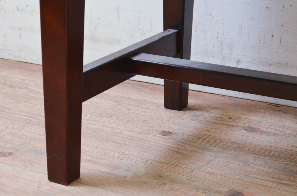 中古　美品　松本民芸家具　シンプルなデザインが取り入れやすいベンチ(板座チェア、椅子、イス)(R-073677)