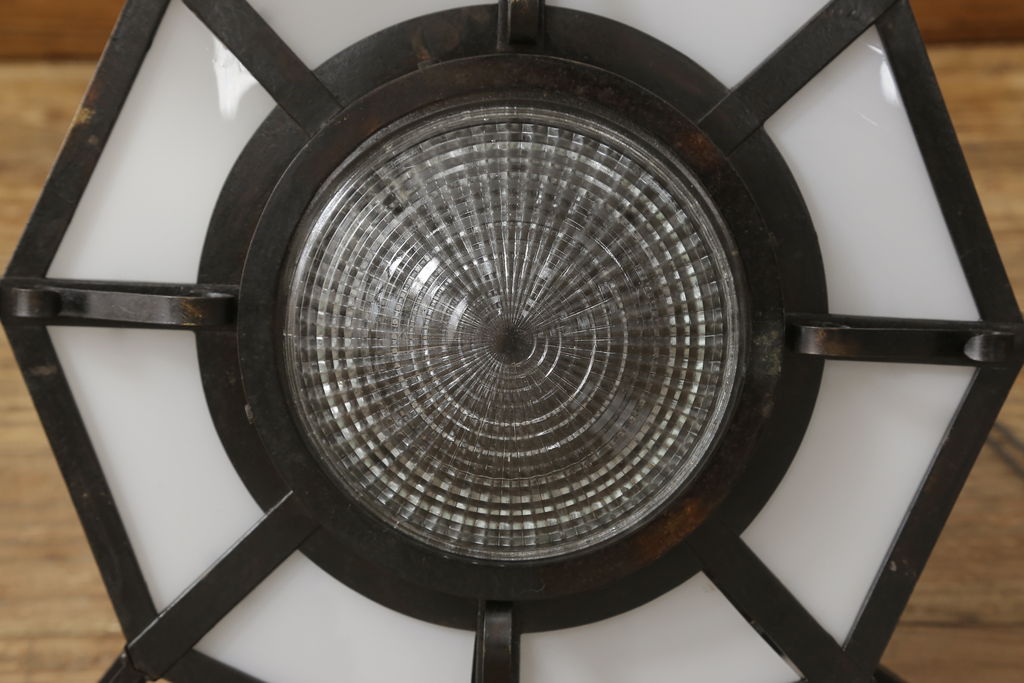 アンティーク照明　大正昭和初期　大正ロマンスタイルにぴったりのシャンデリア(4灯、天井照明、吊り下げ照明)(R-060680)