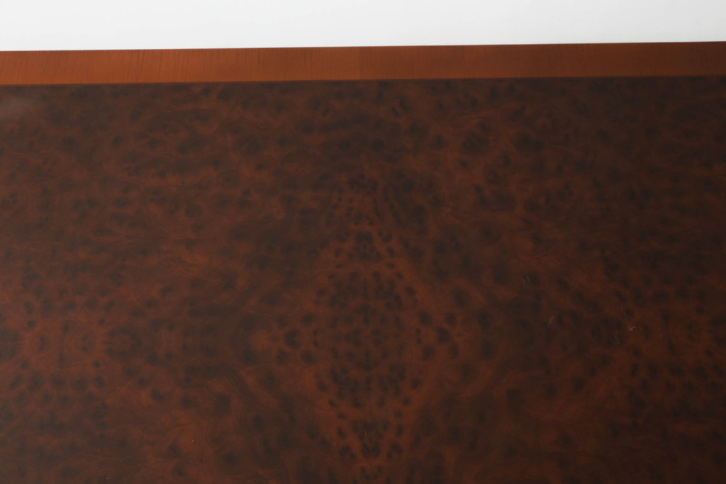 中古　美品　松創　美しいバール杢が印象的なピアダイニングテーブル(鳥眼杢、バーズアイ、食卓、2人掛け、4人掛け、二人掛け、四人掛け)(定価約100万円)(R-074934)