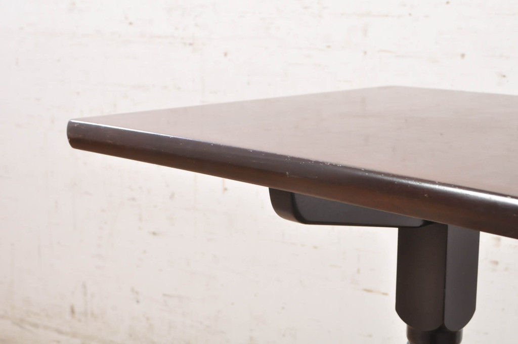 和製ビンテージ　松本民芸家具　塗り直しあり　シックな佇まいがお洒落なサイドテーブル(カフェテーブル、コーヒーテーブル、ヴィンテージ)(R-072682)