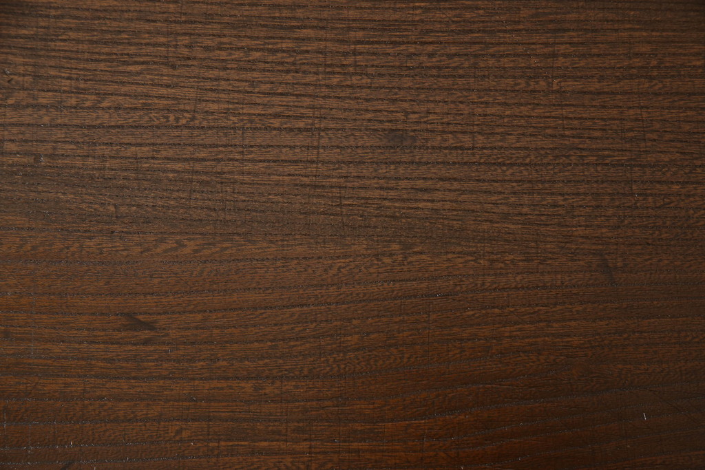 和製アンティーク　総欅(ケヤキ)材一枚板　味のある風合いが魅力のローテーブル(作業台、裁ち板、飾り台、陳列台)(R-063526)