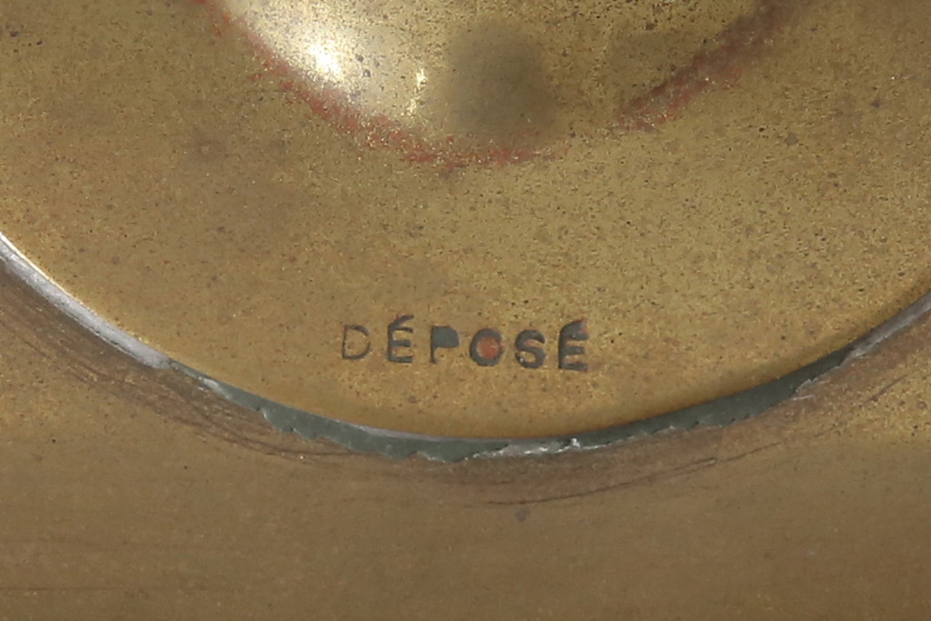 イギリスアンティーク　真鍮(しんちゅう)製　クラシカルなムード醸し出すデスクスタンド(テーブルスタンド、スタンドライト、卓上照明)(R-057555)
