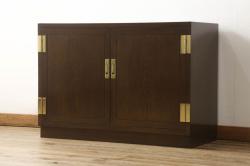 中古　カリモク　domani(ドマーニ)　Morganton(モーガントン)　すっきりとモダンなデザインの収納棚(サイドボード、戸棚)(R-059444)