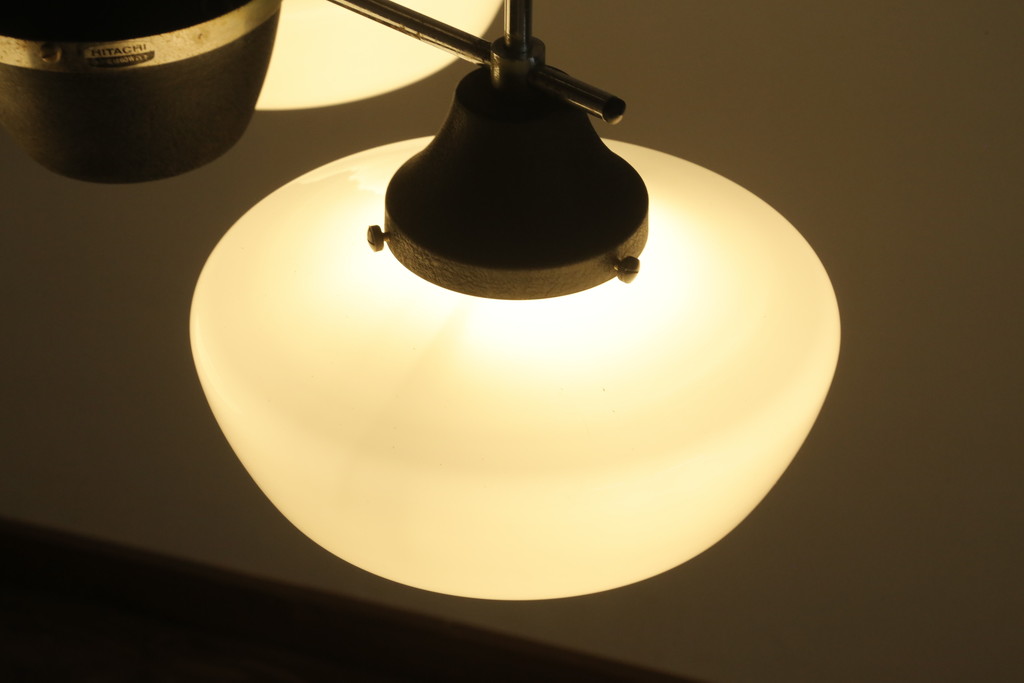ビンテージ照明　シンプルでお部屋に取り入れやすい3灯シャンデリア(天井照明、吊り下げ照明、ペンダントライト、ヴィンテージ)(R-072677)