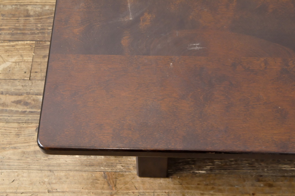 中古　北海道民芸家具　HM4052　洗練されたシンプルな美しさが魅力の座卓(ローテーブル、センターテーブル)(R-057582)
