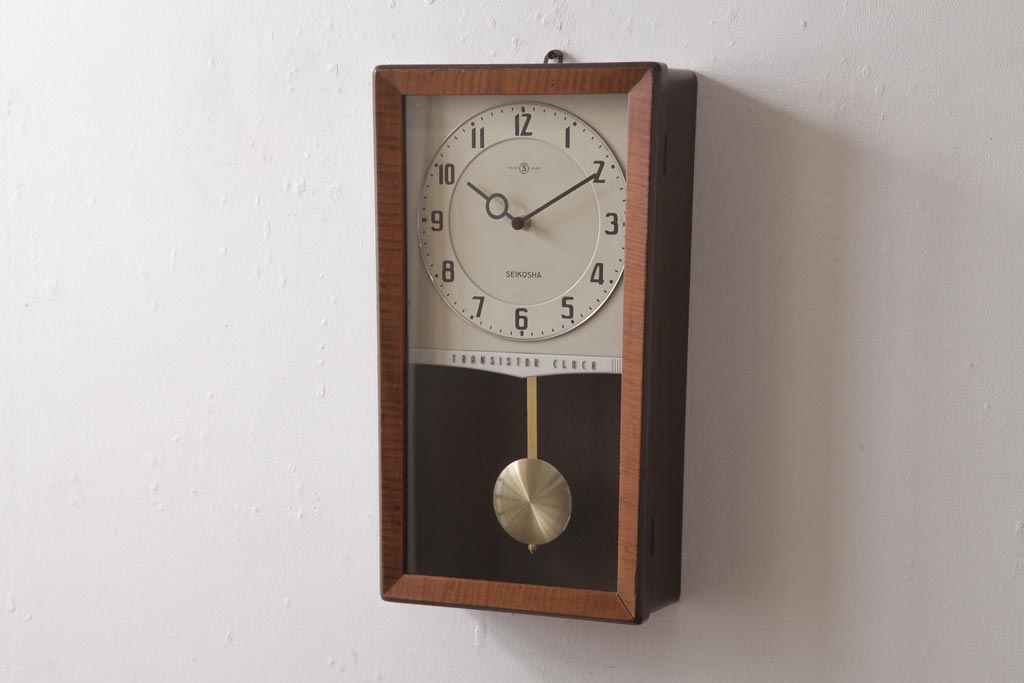 Seikosha(精工舎)秒針付きトランジスタ振り子時計 昭和30年代 - 掛時計 