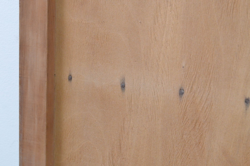 アンティーク建具　横桟　時を経た木色が味わい深い板戸2枚セット(窓、引き戸、舞良戸、まいらど)(R-067583)